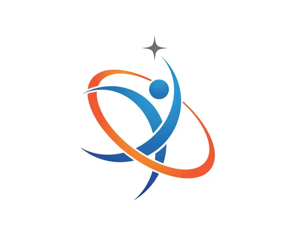 Логотип успешной жизни — стоковый вектор