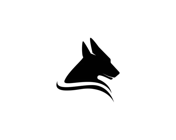 Modèle de logo Wolf et modèle de symboles — Image vectorielle
