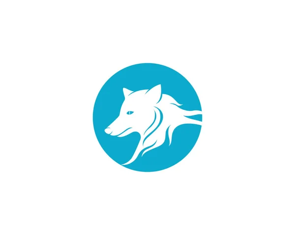 Rozhovor: Wolf Logo šablonu a symboly — Stockový vektor
