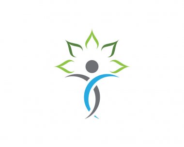 Başarılı insanlar bakım başarı sağlık hayat logo logo şablonu-