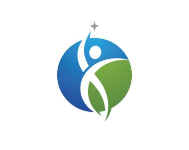 Başarılı insanlar bakım başarı sağlık hayat logo logo şablonu-