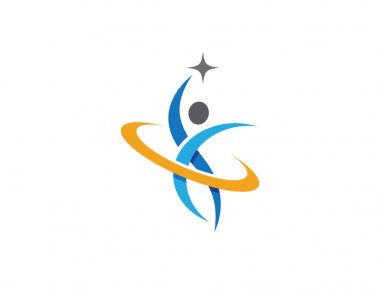 Başarılı insanlar bakım başarı sağlık hayat logo logo şablonu-
