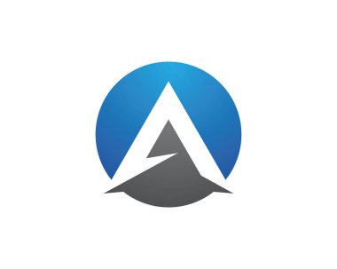 Bir Harf Logosu İş Şablonu Vektör simgesi