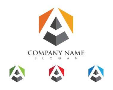 Bir Harf Logosu İş Şablonu Vektör simgesi