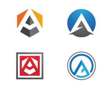 Bir Harf Logosu İş Şablonu Vektör simgesi