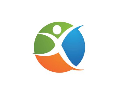 Başarılı insanlar bakım başarı sağlık hayat logo logo şablonu-