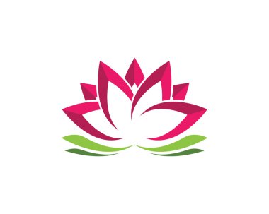 Vektör - Lotus çiçek işareti sağlık, Spa ve Yoga için. Vektör çizim