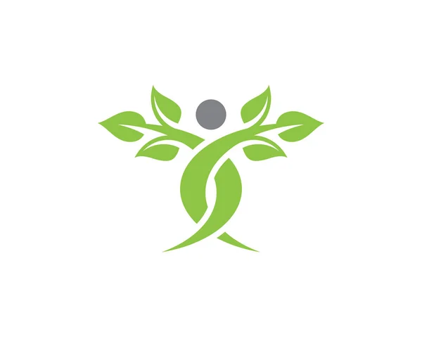 Logo šablona - úspěšní lidé lidé péči úspěch zdraví život logo — Stockový vektor