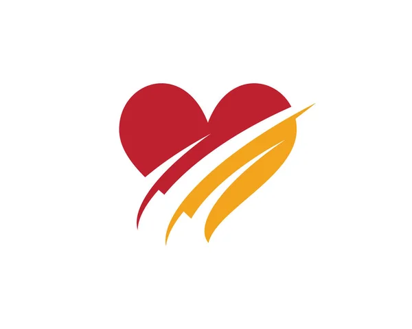 Liebe Logo Vektor Vorlage — Stockvektor