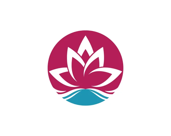 Vector - Lotus Flower Sign for Wellness, Spa and Yoga. Vector Illustration