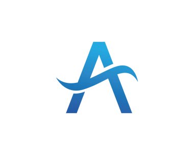 Bir Harf Logosu İş Şablonu Vektör simgesi