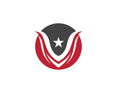 V Harfi Logo İş Şablonu Vektör Simgesi Simgesi