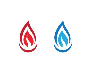  ateş alev logosu şablonu