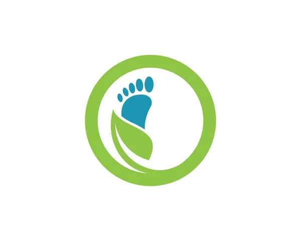 Plantilla de logotipo de pie — Archivo Imágenes Vectoriales