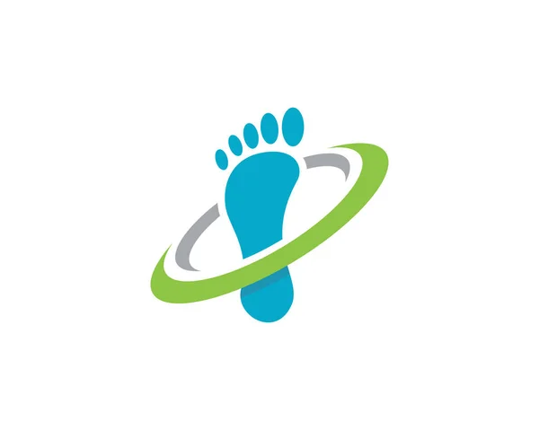 Modello di logo del piede — Vettoriale Stock