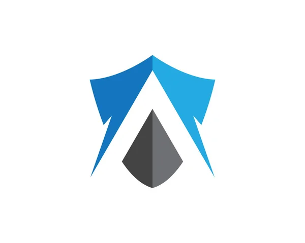 Veiligheidswachter logo ontwerp vector schild template — Stockvector