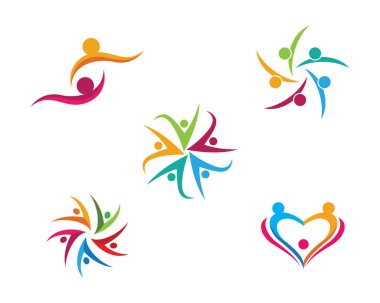 Topluluk insanlar logo ve sembolleri logosu