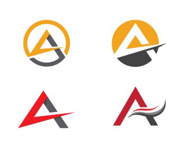 Bir Harf Logosu İş Şablonu Vektör simgesi