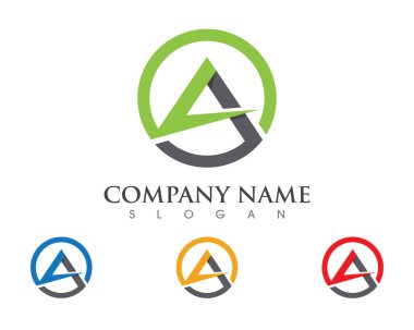Bir Harf Logosu İş Şablonu Vektör simgesi