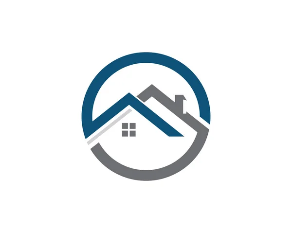 Immobiliare e home building logo icone modello — Vettoriale Stock