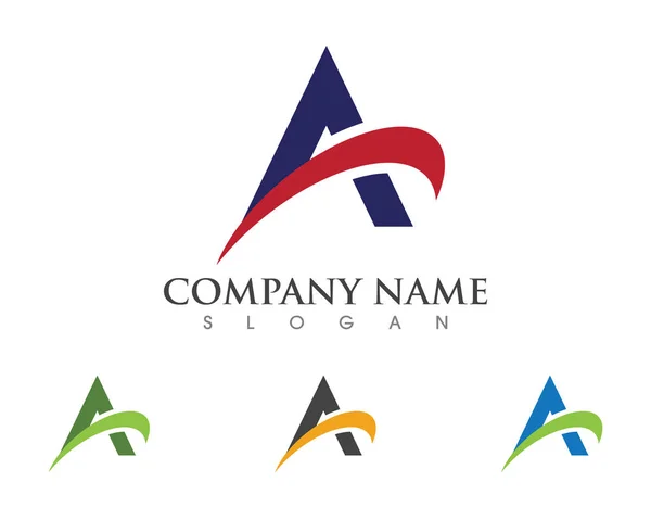 Um logotipo da carta — Vetor de Stock