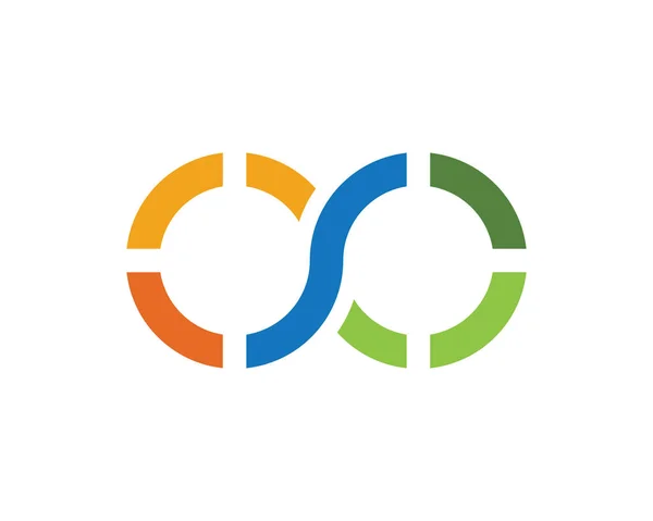 Infinity logo şablonu — Stok Vektör