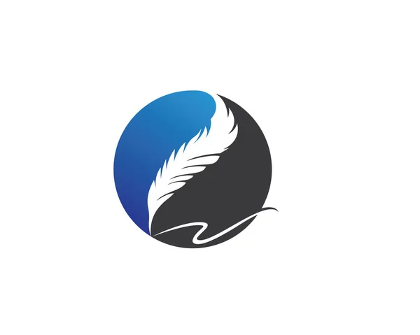 Stylo plume écrire signe logo — Image vectorielle