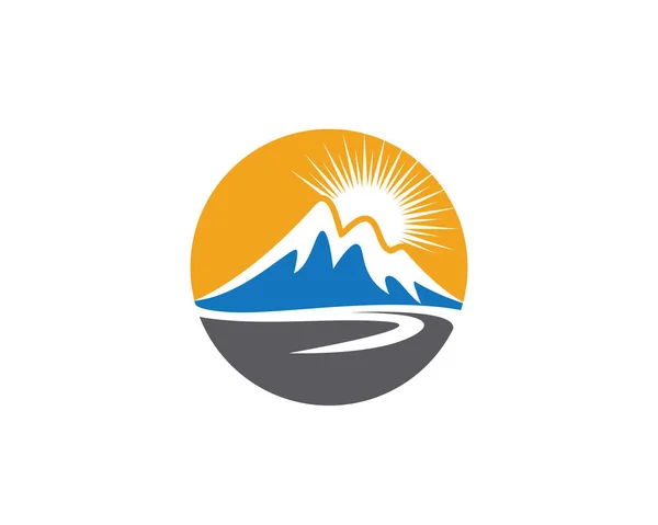 Modelo de logotipo de montanhas —  Vetores de Stock