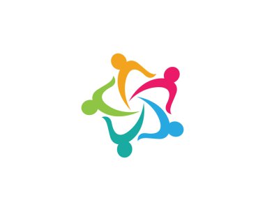 Evlat Edinme ve Toplum Bakımı Logo şablonu vektör simgesi