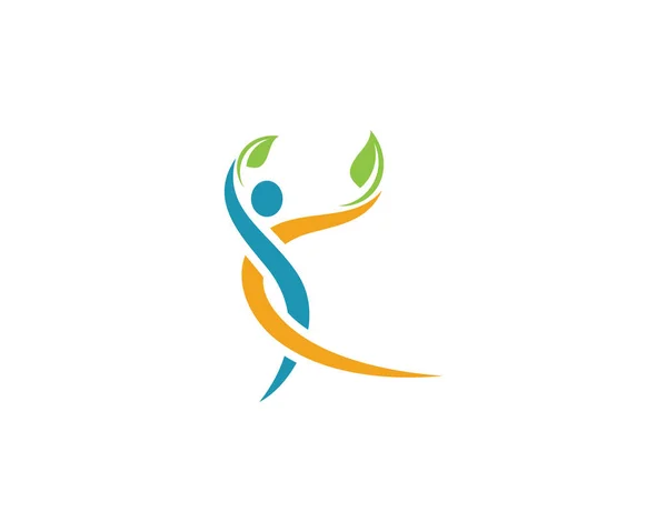 Gezond leven logo — Stockvector