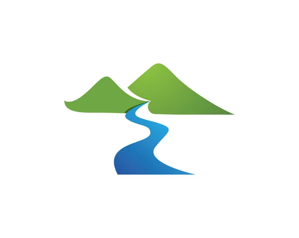 Dağlar Logo şablonu — Stok Vektör