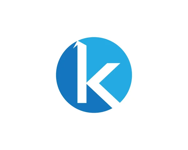 K Buchstabe Logo — Stockvektor