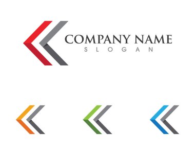 Ok vektör illüstrasyon simgesi Logo Şablonu tasarımı