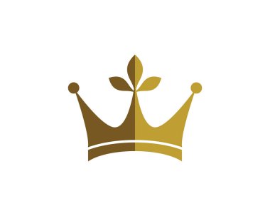 Crown Logo Şablonu vektör çizimi
