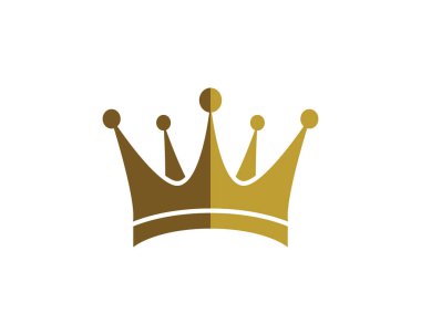 Crown Logo Şablonu vektör çizimi