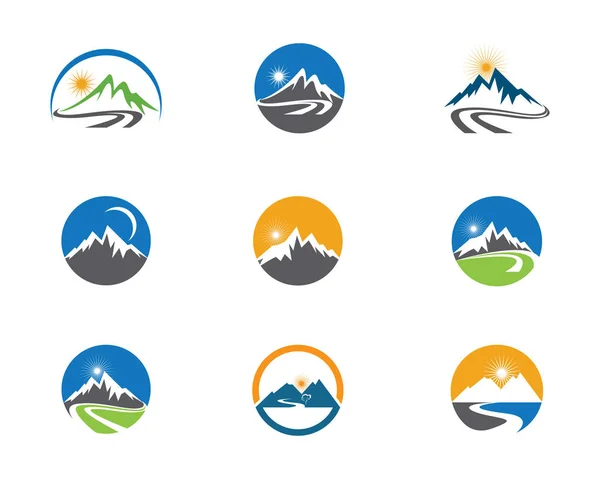 Plantilla Logo Montañas — Vector de stock