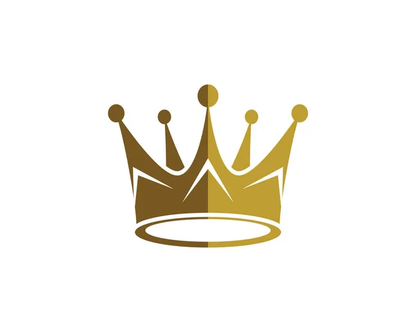 Crown Logo Şablonu vektör çizimi — Stok Vektör