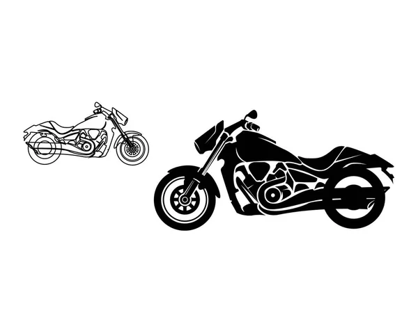 Symboles de moto de style américain — Image vectorielle