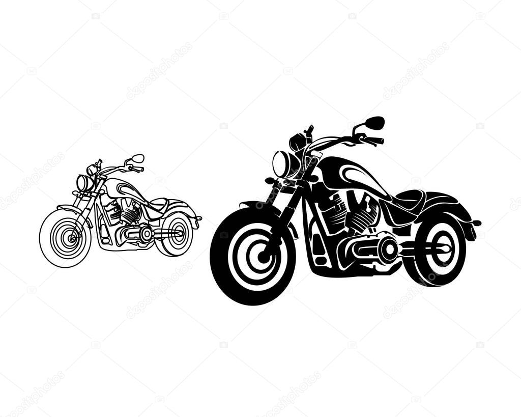 american style motorcycle symbols