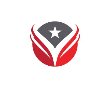 V harfi Logo iş profesyonel logo şablonu