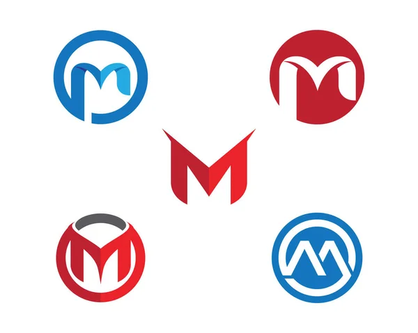Πρότυπο επαγγελματικό λογότυπο M επιστολή λογότυπο επιχειρήσεων — Διανυσματικό Αρχείο