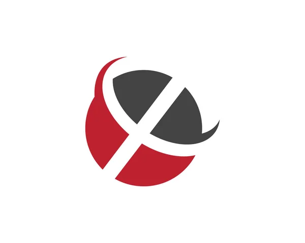 Vorlage für X Letter Logo — Stockvektor