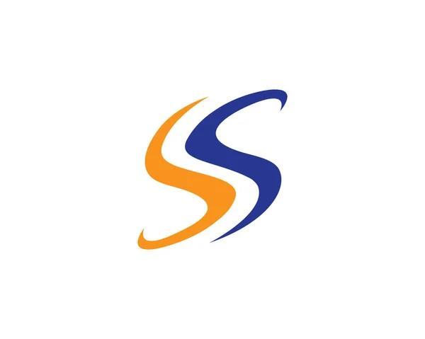S betűjel logó sablonja — Stock Vector