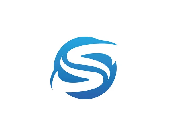 S Carta Logo plantilla — Vector de stock