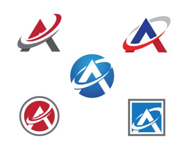 Bir Harf Logosu İş Şablonu Vektör simgesi