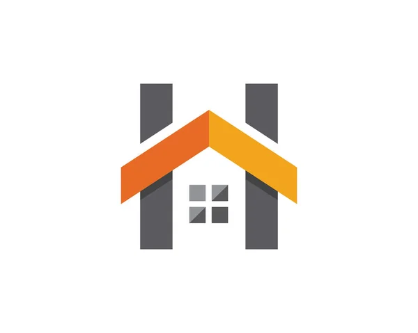 Imobiliário e casa edifícios logotipo ícones modelo —  Vetores de Stock