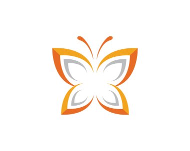 Kelebek logo ve şablon 