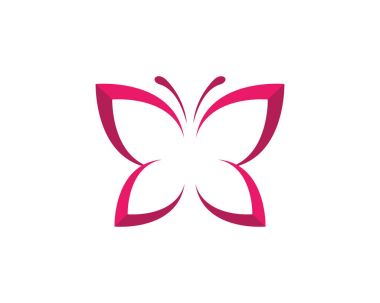 Kelebek logo ve şablon 