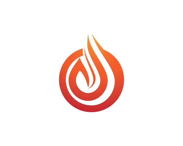Fuego llama logotipo y símbolos — Archivo Imágenes Vectoriales