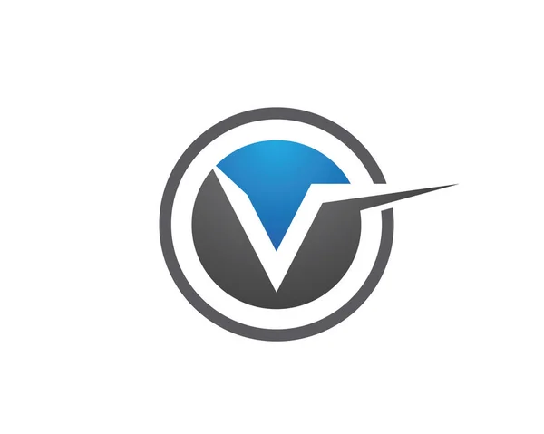 V harfler iş logo ve sembolleri — Stok Vektör